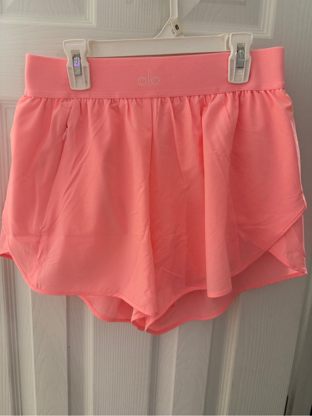 ALO Yoga Coral Pink Athletic Skort Shorts